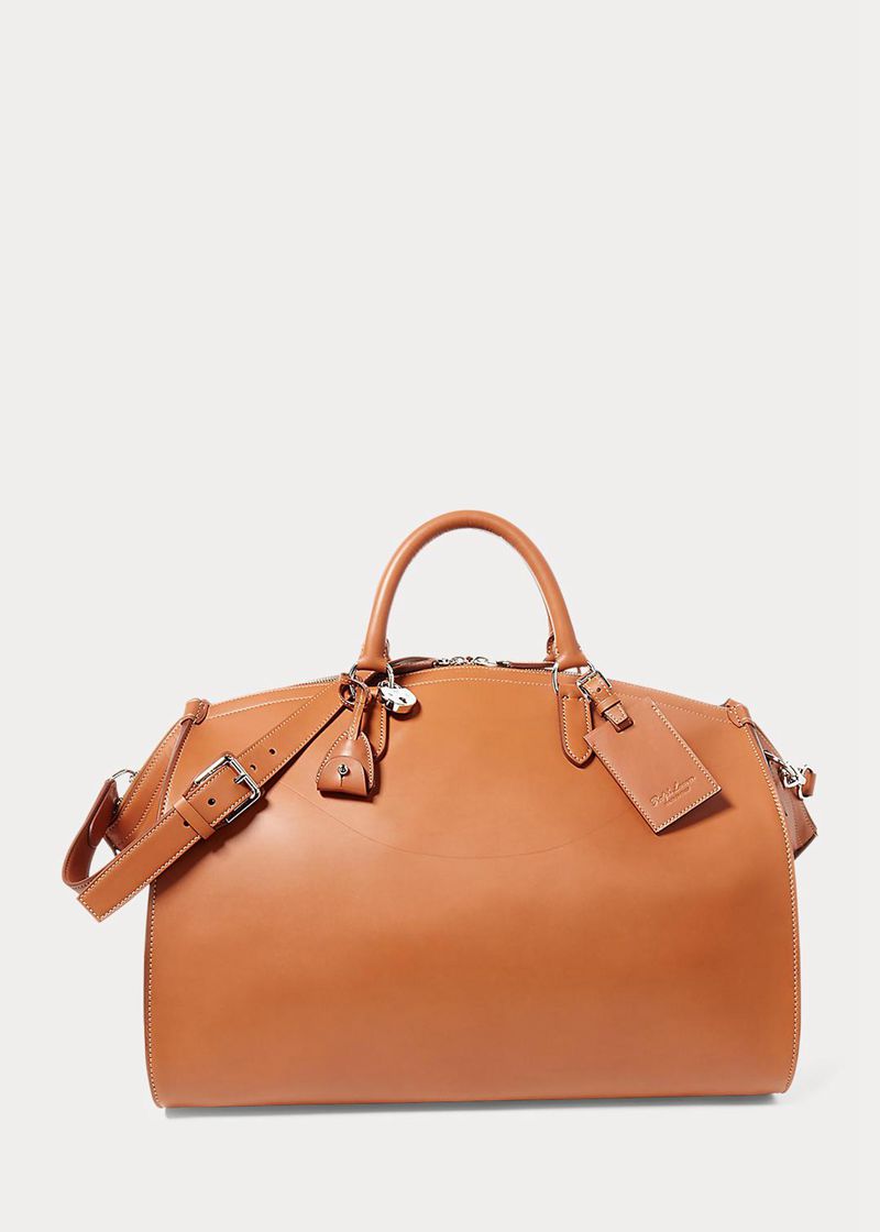 パープル レーベル バッグ メンズ ブラウン カーフスキン Duffel BSAPV5629